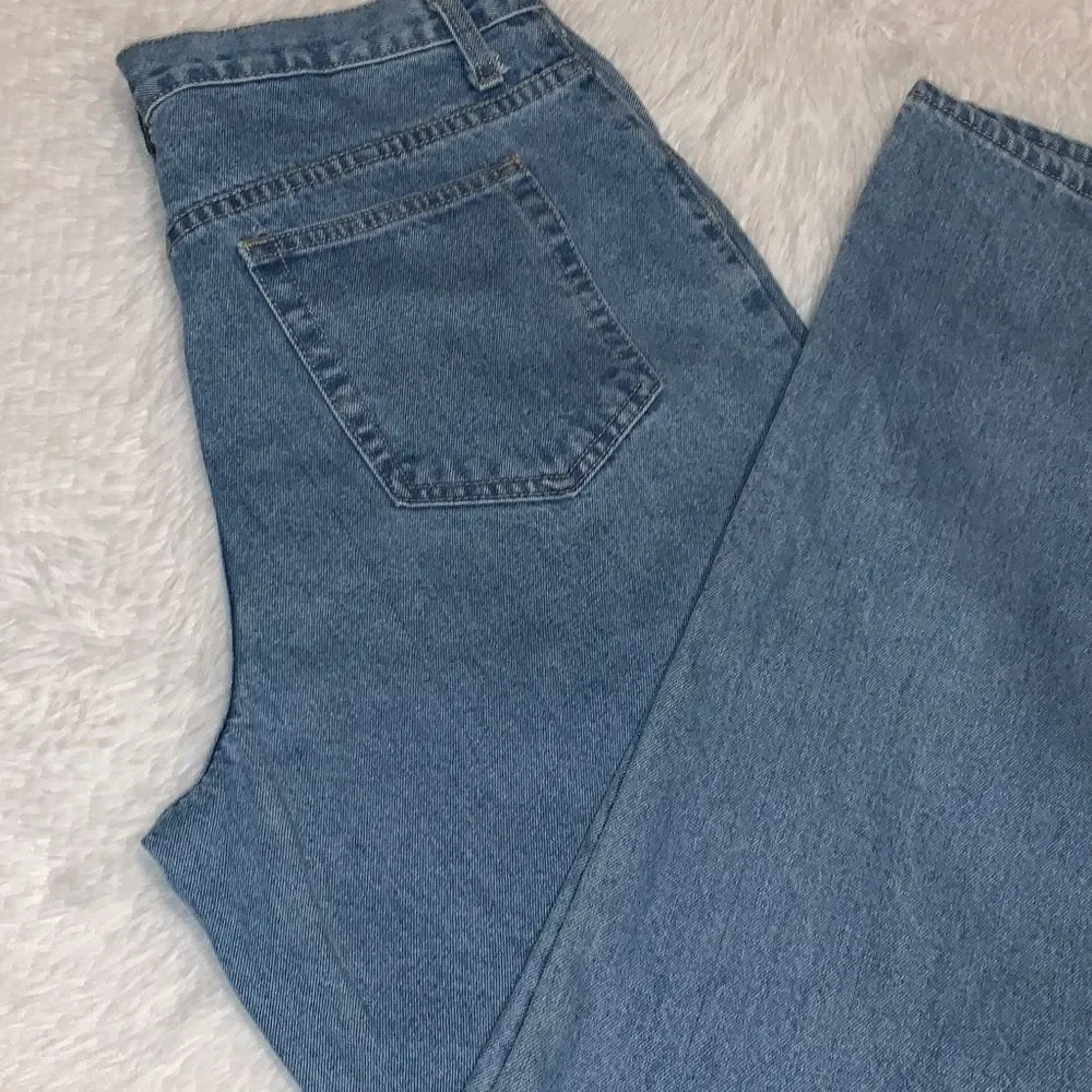 Vintage 90’s Lightwash Baggy Wide Leg‎ Streetwear Jeans Women’s Size 14